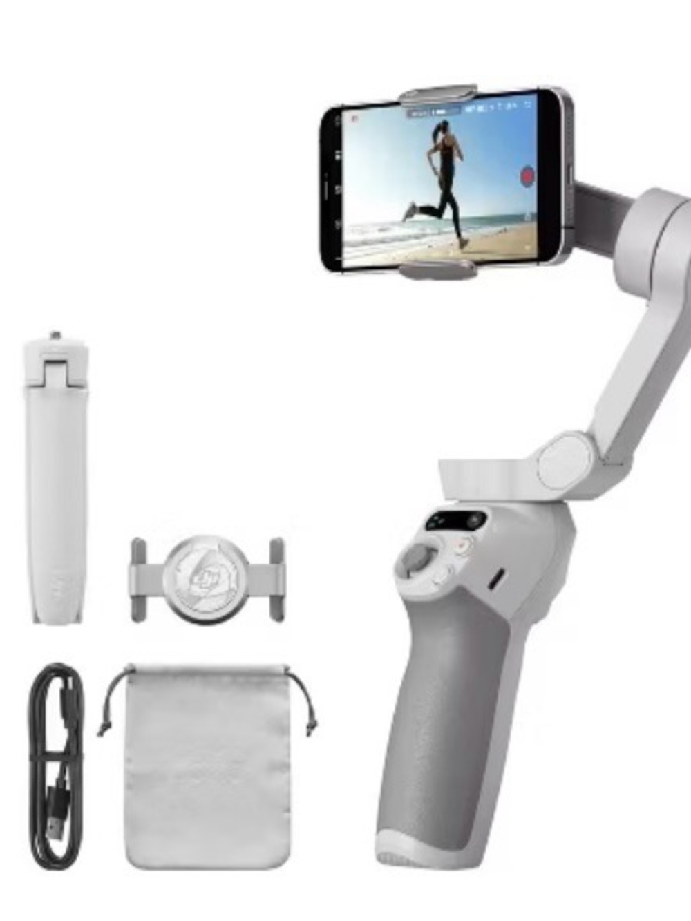 DJI White and Gray Smartphone Gimbal Stabilizer